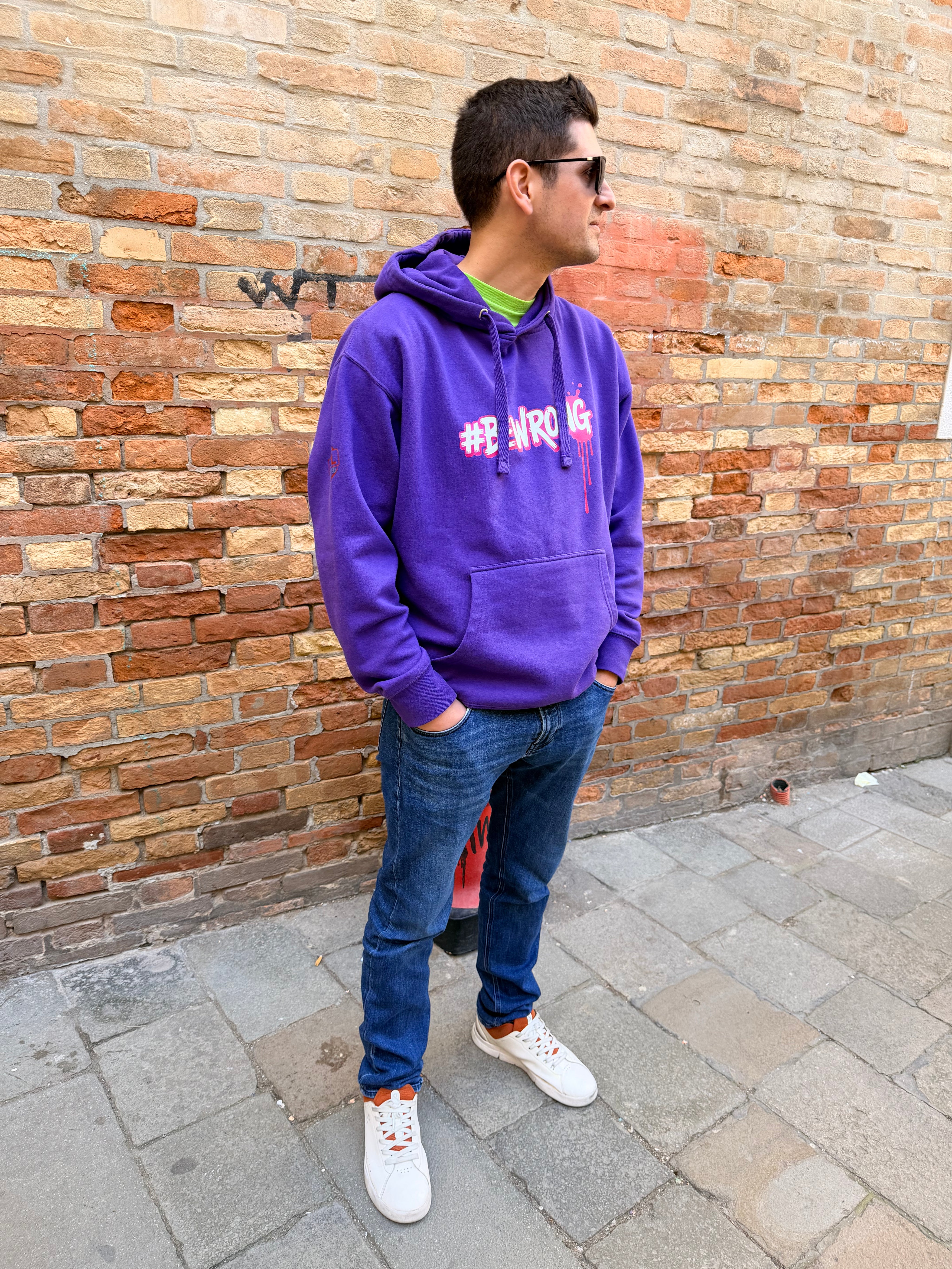 Felpa con Cappuccio Streetwear #BEWRONG 🔴 | FAIL – Comfort, Stile & Coraggio di Sbagliare