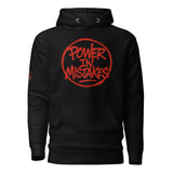 Felpa con Cappuccio Streetwear “POWER IN MISTAKES” 🔴 | FAIL – Manifesto di Coraggio e Stile