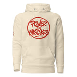 Felpa con Cappuccio Streetwear “POWER IN MISTAKES” 🔴 | FAIL – Manifesto di Coraggio e Stile