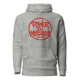 Felpa con Cappuccio Streetwear “POWER IN MISTAKES” 🔴 | FAIL – Manifesto di Coraggio e Stile