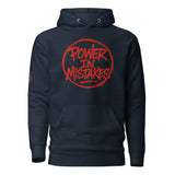 Felpa con Cappuccio Streetwear “POWER IN MISTAKES” 🔴 | FAIL – Manifesto di Coraggio e Stile