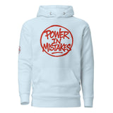Felpa con Cappuccio Streetwear “POWER IN MISTAKES” 🔴 | FAIL – Manifesto di Coraggio e Stile