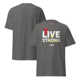 T-shirt unisex LIVE STRONG – Colori intensi
