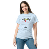 T-shirt Unisex My Way in Cotone - Colori chiari