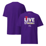 T-shirt unisex LIVE STRONG – Colori intensi