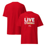 T-shirt unisex LIVE STRONG – Colori intensi