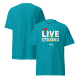 T-shirt unisex LIVE STRONG – Colori intensi