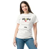 T-shirt Unisex My Way in Cotone - Colori chiari