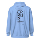 "Error" zip-up hoodie